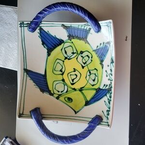 SALDAITIS ART SQUARE CERAMIC BOWL NR1